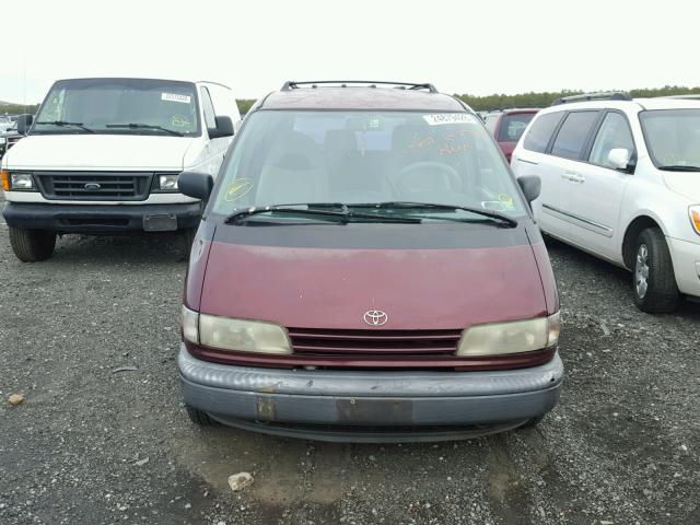 JT3AC11R5M0064527 - 1991 TOYOTA PREVIA DLX MAROON photo 9