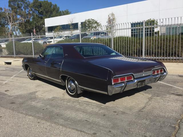 0000166397L120938 - 1967 CHEVROLET CAPRICE MAROON photo 5