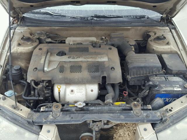 KMHDN45D13U559426 - 2003 HYUNDAI ELANTRA GL GOLD photo 7