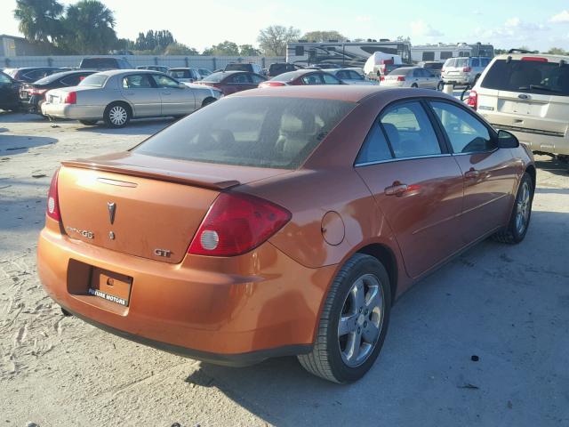 1G2ZH558464147178 - 2006 PONTIAC G6 GT ORANGE photo 4