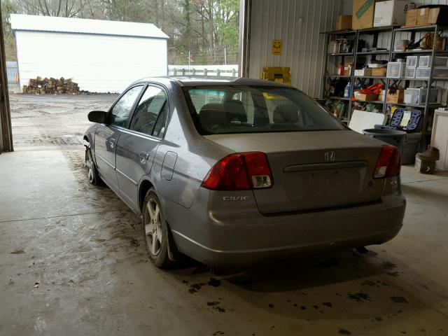 2HGES26894H510519 - 2004 HONDA CIVIC EX ვერცხლისფერი ფოტო 3