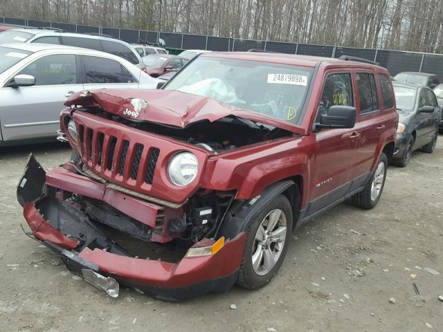 1C4NJRFB7ED846304 - 2014 JEEP PATRIOT LA MAROON photo 2