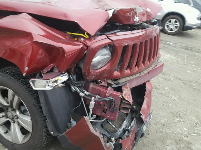 1C4NJRFB7ED846304 - 2014 JEEP PATRIOT LA MAROON photo 9