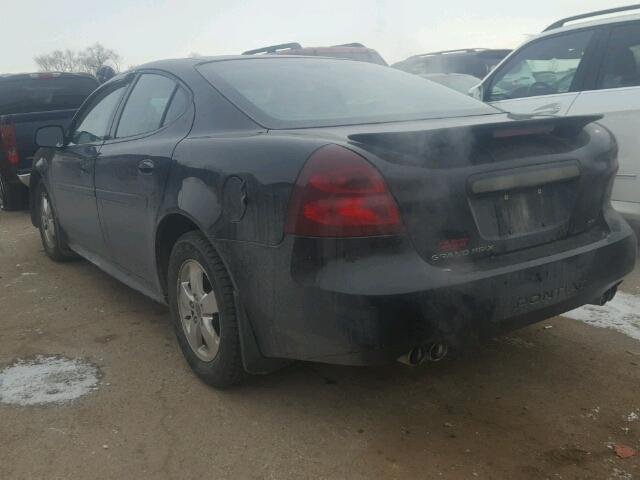 2G2WS522851125618 - 2005 PONTIAC GRAND PRIX BLACK photo 3