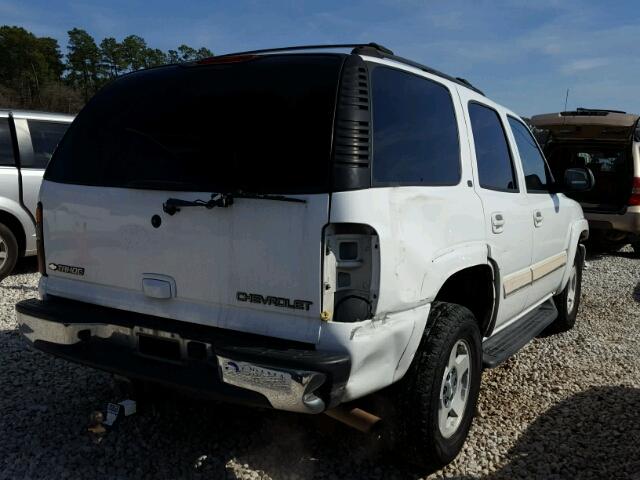 1GNEC13T65R127192 - 2005 CHEVROLET TAHOE C150 WHITE photo 4