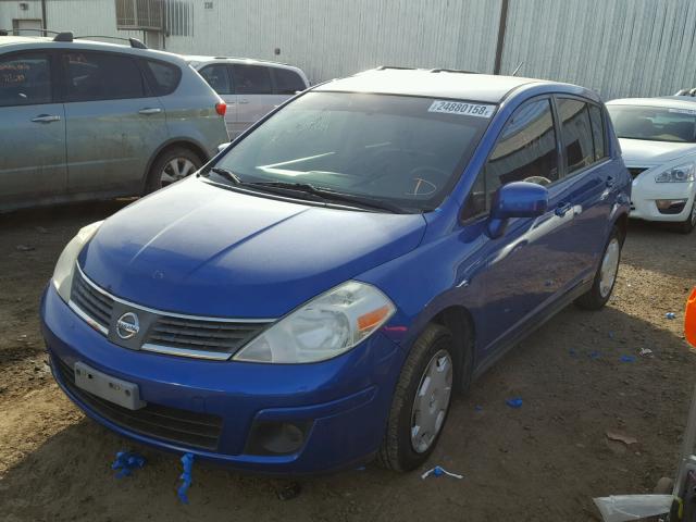 3N1BC13E49L480317 - 2009 NISSAN VERSA S BLUE photo 2