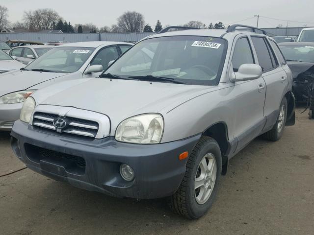 KM8SC73EX4U581694 - 2004 HYUNDAI SANTA FE G SILVER photo 2