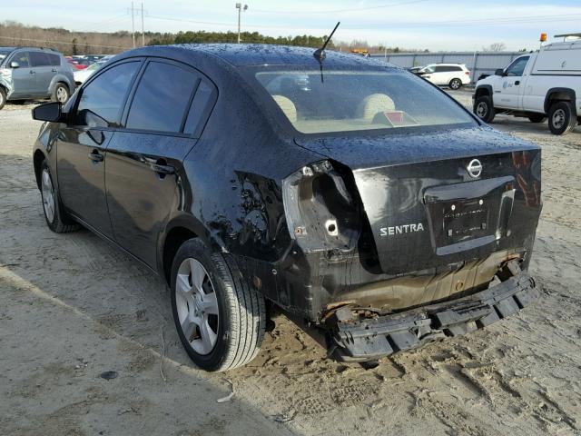 3N1AB61EX8L739678 - 2008 NISSAN SENTRA 2.0 BLACK photo 3