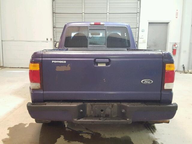 1FTYR10C8WPB03868 - 1998 FORD RANGER BLUE photo 6