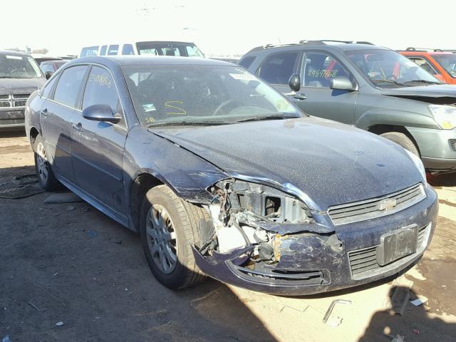 2G1WS57M491305666 - 2009 CHEVROLET IMPALA POL BLUE photo 1