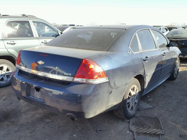 2G1WS57M491305666 - 2009 CHEVROLET IMPALA POL BLUE photo 4