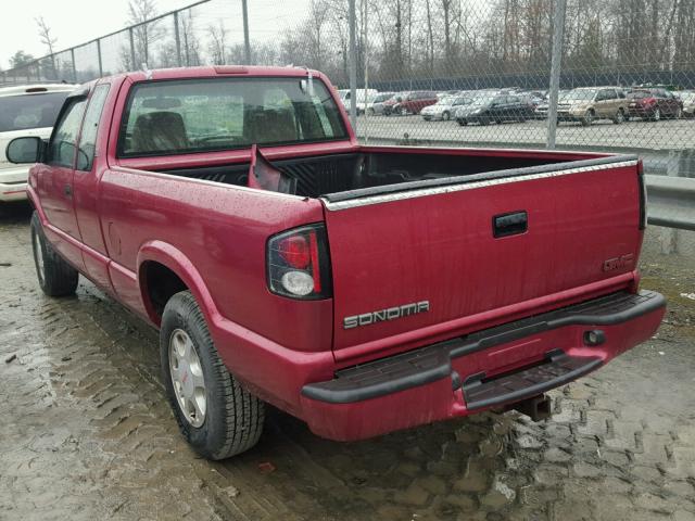 1GTDT19W6Y8267923 - 2000 GMC SONOMA MAROON photo 3