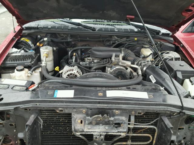 1GTDT19W6Y8267923 - 2000 GMC SONOMA MAROON photo 7