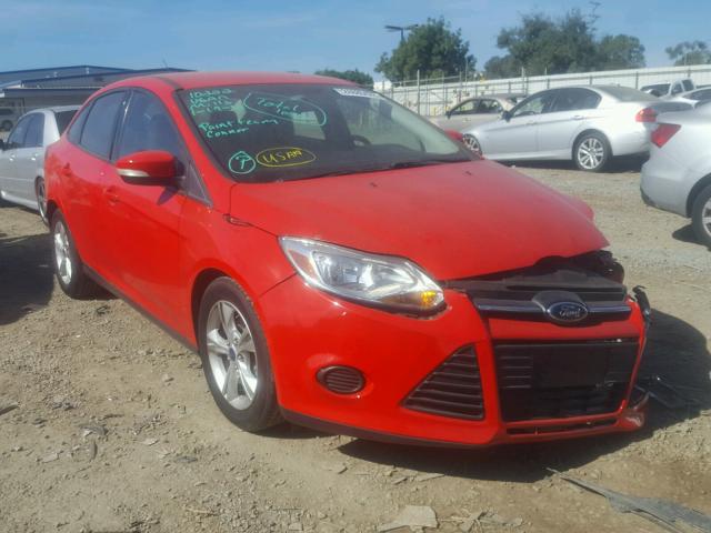 1FADP3F23DL247093 - 2013 FORD FOCUS SE RED photo 1