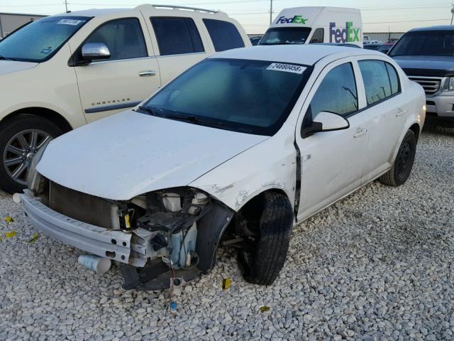 1G1AT58H197124150 - 2009 CHEVROLET COBALT LT WHITE photo 2