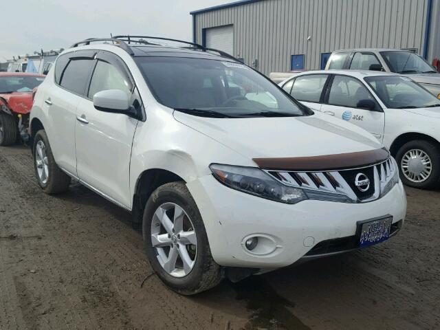 JN8AZ1MU5AW005369 - 2010 NISSAN MURANO S WHITE photo 1