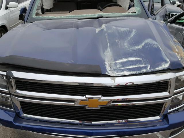 3GCPCREC2EG203715 - 2014 CHEVROLET SILVERADO BLUE photo 7