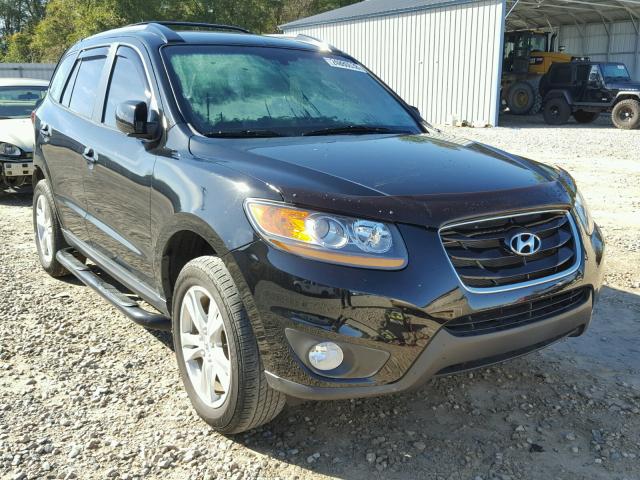 5NMSH4AG5AH342114 - 2010 HYUNDAI SANTA FE S BLACK photo 1