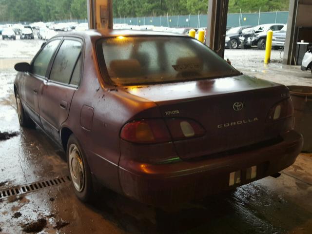 1NXBR18E5WZ118479 - 1998 TOYOTA COROLLA VE BURGUNDY photo 3