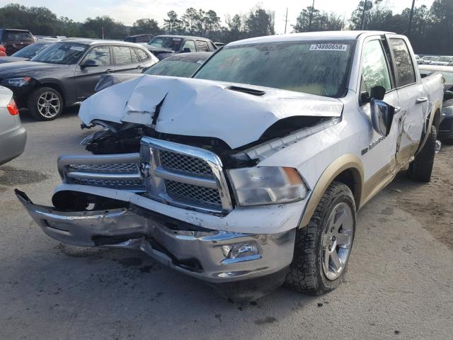 1D7RV1GT5BS506144 - 2011 DODGE RAM 1500 WHITE photo 2