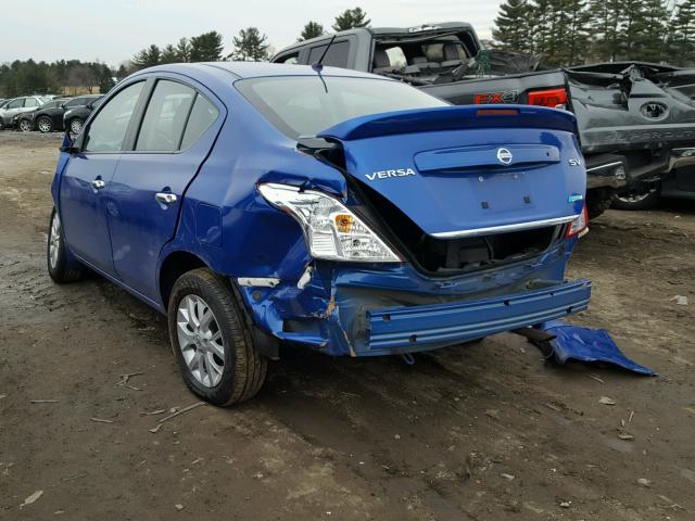 3N1CN7AP4GL862513 - 2016 NISSAN VERSA S BLUE photo 3