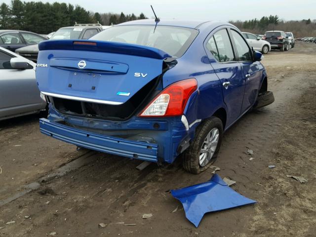 3N1CN7AP4GL862513 - 2016 NISSAN VERSA S BLUE photo 4