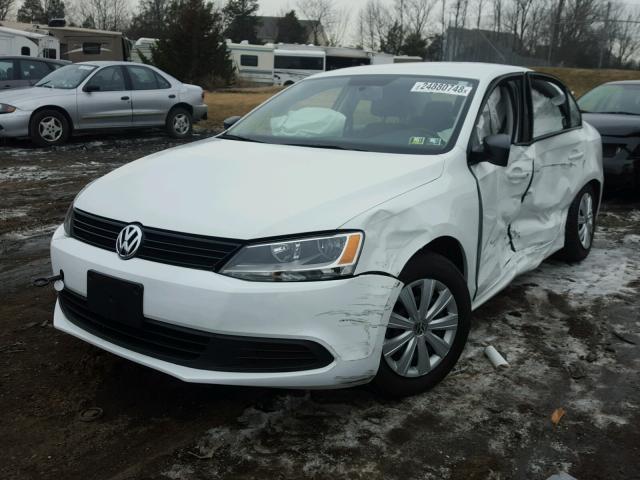 3VW2K7AJ4EM429002 - 2014 VOLKSWAGEN JETTA BASE 白色 照片 2