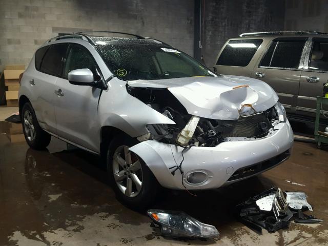 JN8AZ1MW3AW137046 - 2010 NISSAN MURANO S SILVER photo 1