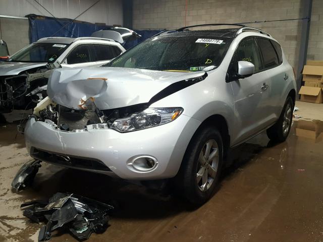 JN8AZ1MW3AW137046 - 2010 NISSAN MURANO S SILVER photo 2