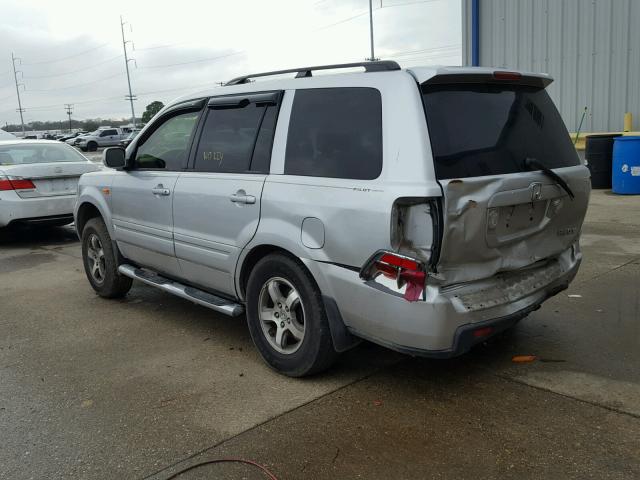 5FNYF28566B027226 - 2006 HONDA PILOT EX SILVER photo 3