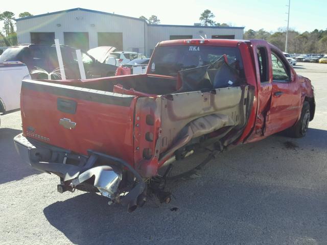 1GCEC19J78Z231502 - 2008 CHEVROLET SILVERADO RED photo 4