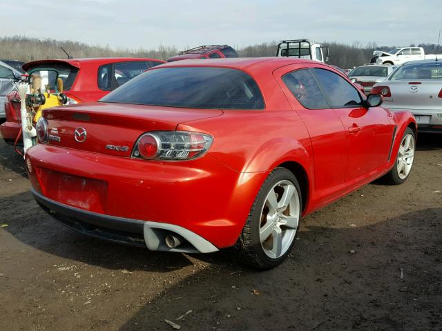 JM1FE173840103352 - 2004 MAZDA RX8 RED photo 4