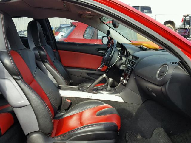 JM1FE173840103352 - 2004 MAZDA RX8 RED photo 5