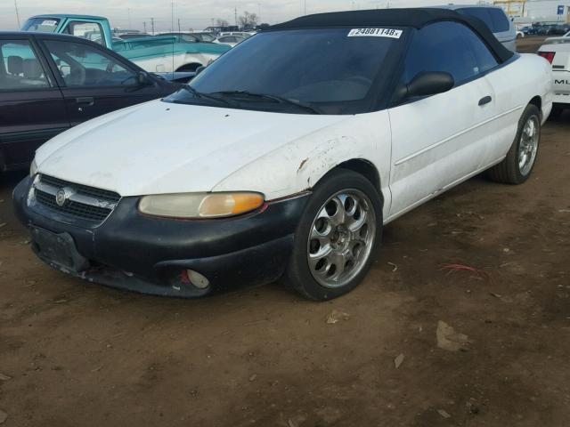 3C3EL45H9XT562404 - 1999 CHRYSLER SEBRING JX WHITE photo 2