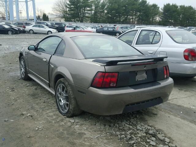 1FAFP404X1F129349 - 2001 FORD MUSTANG BROWN photo 3