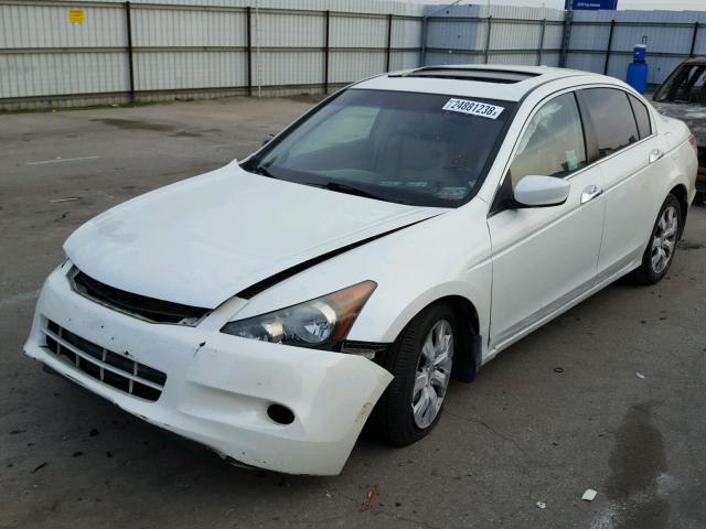 1HGCP36808A077269 - 2008 HONDA ACCORD EXL WHITE photo 2