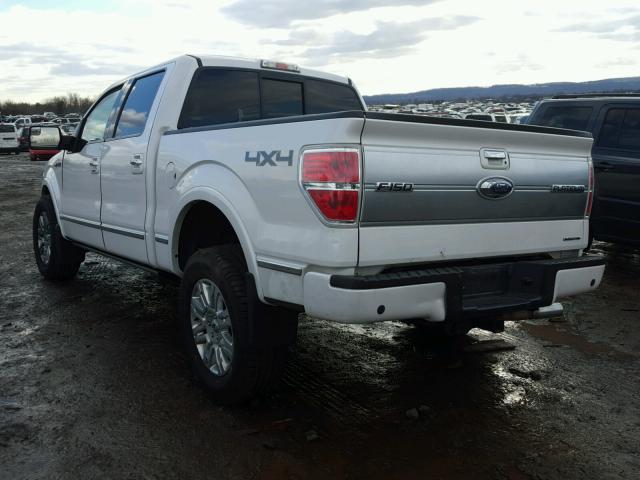 1FTFW1EF5CFA52091 - 2012 FORD F150 SUPER WHITE photo 3