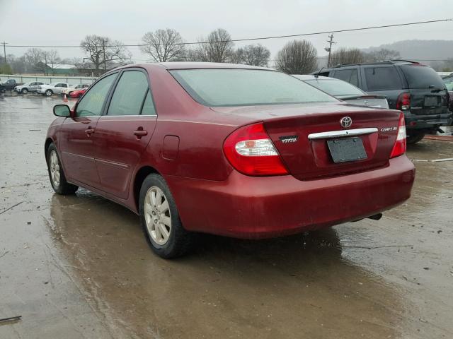 4T1BE30K84U266017 - 2004 TOYOTA CAMRY LE RED photo 3