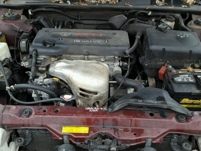 4T1BE30K84U266017 - 2004 TOYOTA CAMRY LE RED photo 7