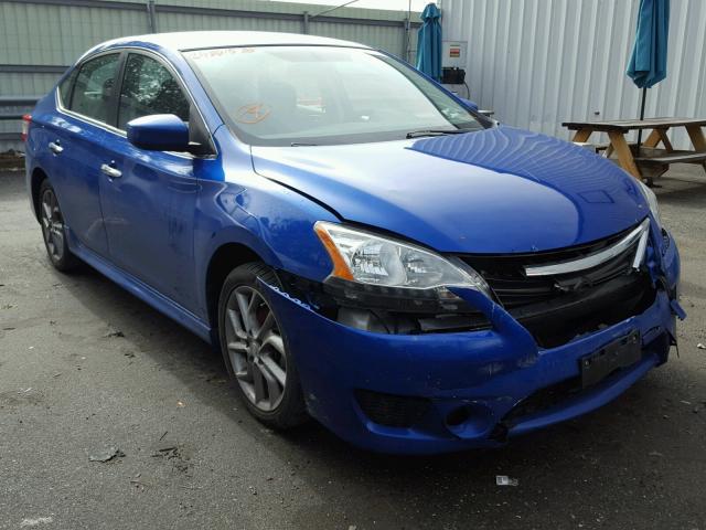 3N1AB7AP4DL742660 - 2013 NISSAN SENTRA BLUE photo 1