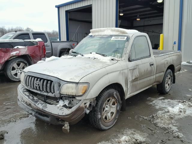 5TENL42N14Z397477 - 2004 TOYOTA TACOMA SILVER photo 2