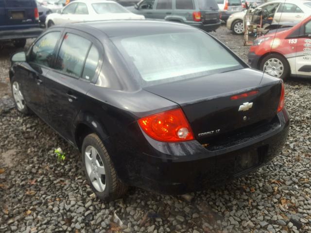 1G1AL58F787315522 - 2008 CHEVROLET COBALT LT BLACK photo 3