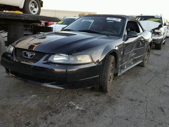 1FAFP44441F137277 - 2001 FORD MUSTANG BLACK photo 2