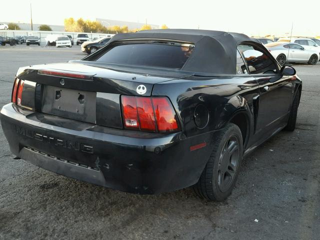 1FAFP44441F137277 - 2001 FORD MUSTANG BLACK photo 4