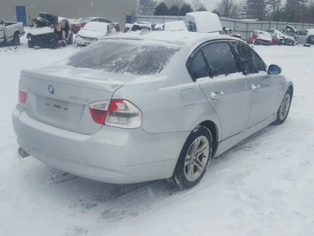 WBAVC93508K035790 - 2008 BMW 328 XI SILVER photo 4