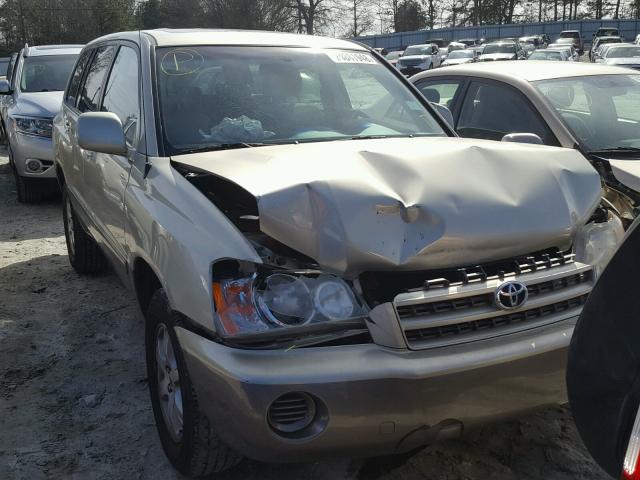 JTEGF21A030100857 - 2003 TOYOTA HIGHLANDER BEIGE photo 1