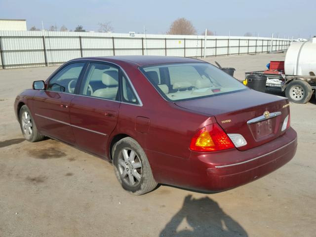 4T1BF28B4YU078676 - 2000 TOYOTA AVALON XL MAROON photo 3