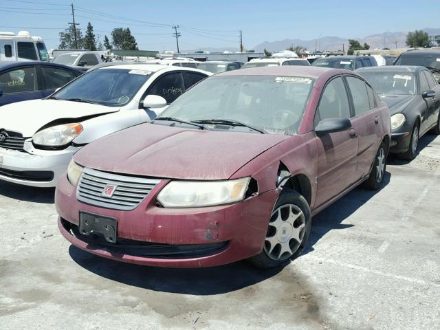 1G8AJ52F45Z182590 - 2005 SATURN ION LEVEL RED photo 2