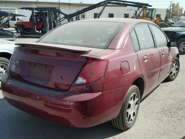 1G8AJ52F45Z182590 - 2005 SATURN ION LEVEL RED photo 4