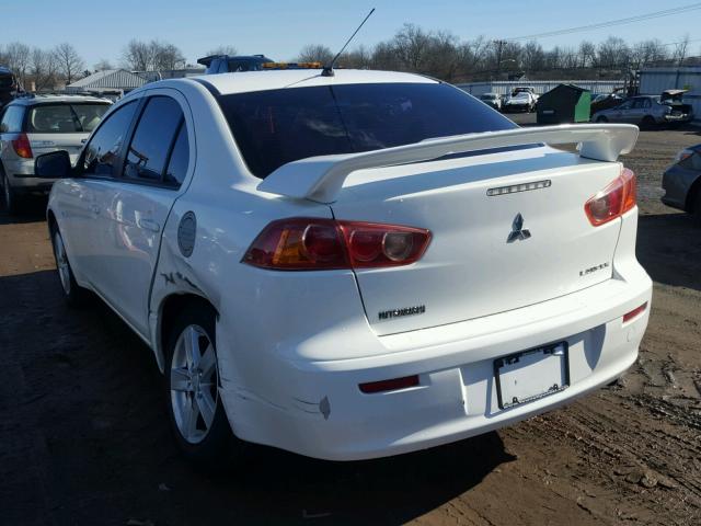 JA3AU26U29U038350 - 2009 MITSUBISHI LANCER ES/ WHITE photo 3